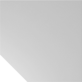 Trapezplatte Breno, Verbindungsplatte für Schreibtische Breno, mit Stützfuss, L 1200 x B 1200 mm, Spanplatte, Lichtgrau/Silber