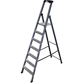 Trapladder, geanodiseerd, 7 treden