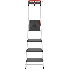 Trapladder Hailo L100, EN 131, met multifunctionele schaal en steunbeugel, tot 150 kg, 4 treden
