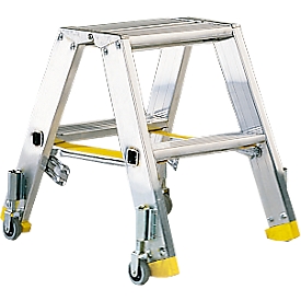 Trapladder Mehrsi, licht metaal, 2 treden, 4,6 kg