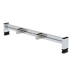 Traverse d'équipement ultérieur Munk, sabot d'échelle nivello®, matériel de fixation inclus, L 0,93 m, hauteur des montants 73 mm