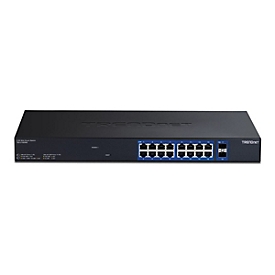 TRENDnet TEG-3182WS - Version v1.0R - Switch - Multi-Gigabit-Web - Smart - 16 x 10/100/1000/2.5G + 2 x 10 Gigabit SFP+
