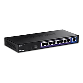 TRENDnet TEG S591 - Version v1.0R - Switch - unmanaged - 8 x 100/1000/2.5G + 1 x 10 Gigabit Ethernet - wandmontierbar