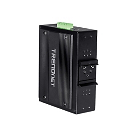 TRENDnet TI-BG104 - Switch - industriell - unmanaged - 4 x 10/100/1000 (PoE++) + 4 x 10/100/1000 (PoE+) + 2 x Combo Gigabit SFP/RJ-45 - an DIN-Schiene montierbar, wandmontierbar