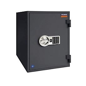 Tresor FRS 51, Feuerwiderstand LFS 60P nach EN 15659, Sicherheitsstufe S 2, Elektronikschloss, 2 Fachböden, B 445 x T 425 x H 510 mm, graphitgrau RAL 7024