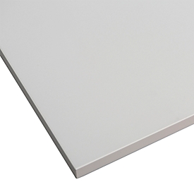 Treston ESD-Arbeitsplatte QuatreX, laminatbeschichtet, B 1230 x T 750 x H 25 mm, lichtgrau RAL 7035
