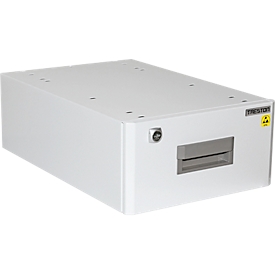 Treston ESD-Schubladenblock 30/15, 1 Schublade, 80% Auszug, 10 kg Traglast, pulverbeschichtet, lichtgrau RAL 7035