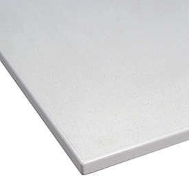 Treston LPL-Tischplatte QuatreX, melaminharzbeschichtet, Kantenschutz, B 1230 x T 750 x H 25 mm, lichtgrau RAL 7035