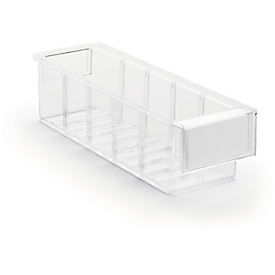 TRESTON magazijnlade 3010, B 92 x D 300 x H 82 mm, 1,3 l,  transparant