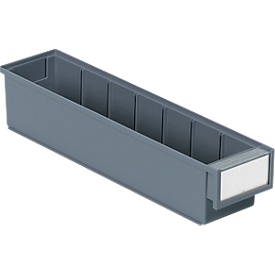 TRESTON magazijnlade 4010, B 92 x D 400 x H 82 mm, 1.9 l, grijs