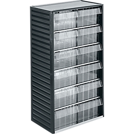 Treston onderdelenkast type 557, 12 schuifladen