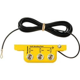 Treston QuatreX ESD-Erdungsanschlussbox, 3 Drucktaster, 3 Anschlüsse, 1 Megaohm