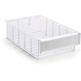 TRESTON storage drawer 3020, W 186 x D 300 x H 82 mm, 3 l, transparent