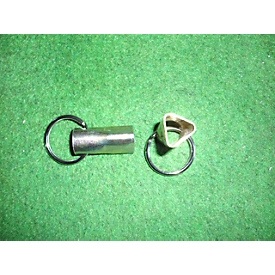 Triangular wrench for steel bollards, size M10, with key ring