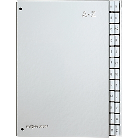 Trieur Silver PAGNA, pour format A4, A-Z, 24 compartiments, argenté métallique