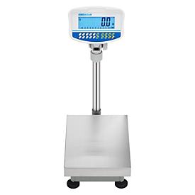 Trieuse pondérale de table ae ADAM GBK-Plus 16, non étalonnée, précision de lecture 0,5 g/étendue de pesée jusqu'à 16 kg, RS-232, fonctionnement sur secteur et sur batterie, plate-forme L 300 x P 400 mm