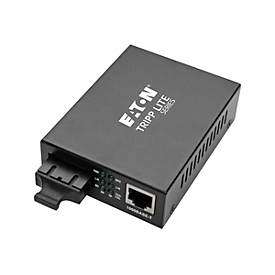 Tripp Eaton Tripp Lite Series Gigabit Multimode Fiber to Ethernet Media Converter, 10/100/1000 SC, International Power Supply, 850 nm, 550 m (1,804 ft.)