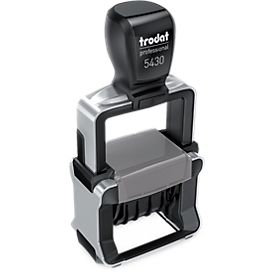 trodat® kantoorstempel 5430L, datumstempel met 3 verwisselbare kantoorteksten
