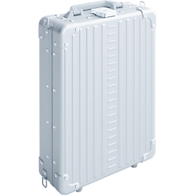 Trolley Business case actiCase, B 297 x D 109 x H 417 mm, 11,7 l, zonder wielen, aluminium, zilver