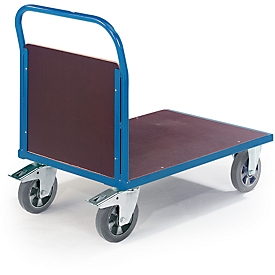 Trolley with front wall, 2000 x 800 mm, load capacity 1200 kg