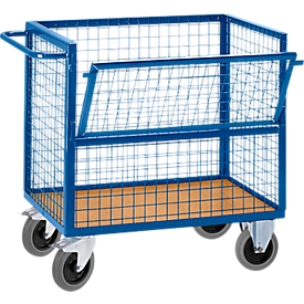 Trolley with wire crate L 975 x 675 mm, without cover