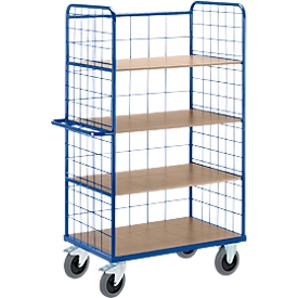 Trolley with wire mesh floors, L 1000 x W 700 mm