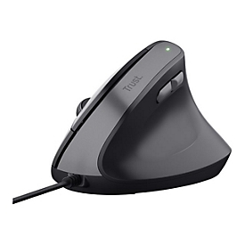 Trust Bayo II - Vertikale Maus - ergonomisch - Für Rechtshänder - optisch - 6 Tasten