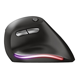 Trust Bayo - Vertikale Maus - ergonomisch - Für Rechtshänder - optisch - 6 Tasten - kabellos - 2.4 GHz - kabelloser Empfänger (USB)