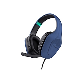 Trust GXT 415B Zirox - Headset - ohrumschließend - kabelgebunden - 3,5 mm Stecker - Blau
