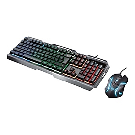 Trust GXT 845 Tural Gaming Combo - Tastatur-und-Maus-Set - hintergrundbeleuchtet - USB - Deutsch