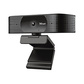 Trust TW-350 - Webcam - Farbe - 3840 x 2160 - feste Brennweite - Audio