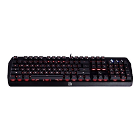 Tt eSPORTS Challenger Edge - Tastatur - hintergrundbeleuchtet - USB - Deutsch - Schwarz