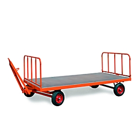 Tubular steel walls for heavy-duty industrial trailer, 750 mm high, 2 pcs.