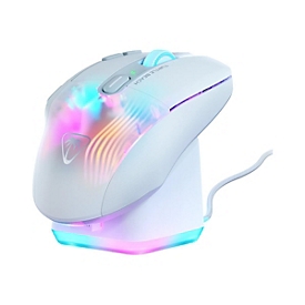 Turtle Beach Kone XP Air - Maus - ergonomisch - optisch - 10 Tasten - kabellos, kabelgebunden - Bluetooth, 2.4 GHz, USB-C - kabelloser Empfänger (USB)