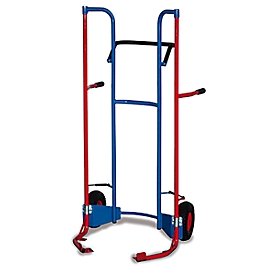 Tyre trolley with lever system, pneumatic wheels