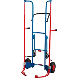 Tyre trolley with support wheels