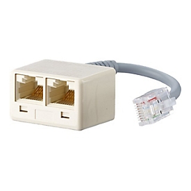 UAE - Netzwerkadapter - RJ-45 (W) zu RJ-45 (M) - 10 cm - Pearl White
