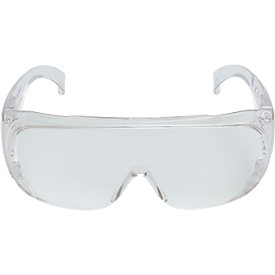 Überbrille 3M Visitor, EN 166:2001, UVA/UVB/UVC-resistent, Seitenschutz, Polycarbonatglas, klar