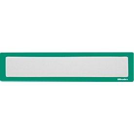 Ultradex Infotasche, magnetisch, für Überschriften, B 312 x H 60 mm, A3, grün