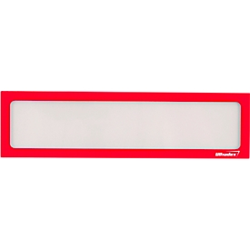 Ultradex Infotasche, magnetisch, für Überschriften, B 312 x H 60 mm, A3, rot