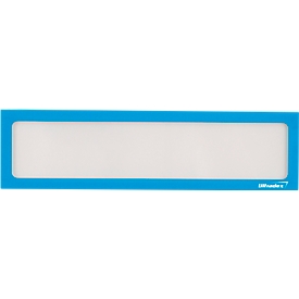 Ultradex Infotasche, magnetisch, für Überschriften, B 435 x H 60 mm, A2, blau, 5 Stück