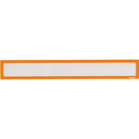 Ultradex Infotasche, magnetisch, für Überschriften, B 435 x H 60 mm, A2, orange, 5 Stück