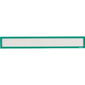 Ultradex insteekhoes, magnetisch, voor opschriften, B 435 x H 60 mm, A2, groen, 5 stuks