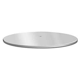 Ultradex Standfuß, rund, für freistehende Ultradex Stellwände/Winkelkombinationen, Ø 400 mm, Stahl, weißaluminium RAL 9006