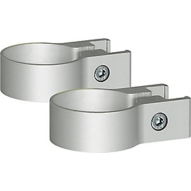 Ultradex Tafelklemme, für die Befestigung von Standrohren mit Ø 40 mm und Tafelrahmen, Aluminium, silber, 2 Stück