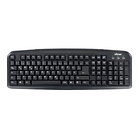 Ultron UMT-400 Basic II - Tastatur - USB - Deutsch - Schwarz