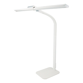 UNILUX Lampe de table LED Strata Base, blanc, 66 cm, intensité lumineuse variable, télécommande, USB