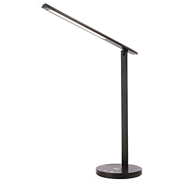 Unilux LED-Tischleuchte DIVA, 7 W, 745 lm, 3000-6000 K, dimmbar, höhenverstell-/neigbar, Ladefunktion über Induktion/USB, Aluminium/Kunststoff, schwarz