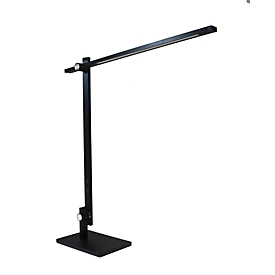 Unilux LED-Tischleuchte LUMILIGHT, 8 W, 1200 lm, 3000-6000 K, dimmbar, höhenverstellbar, neigbar, Aluminium, schwarz