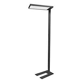UNILUX VERSUS Lampadaire LED, noir, 8150 lumens, intensité lumineuse variable, indirect &amp; direct, commande tactile